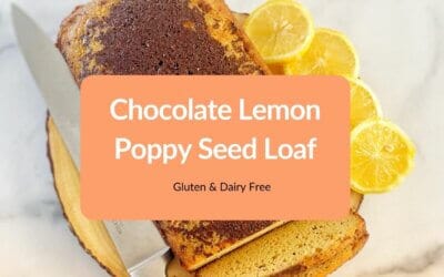 Lemon Poppy Seed Loaf Topped Chocolate Shavings Recipe