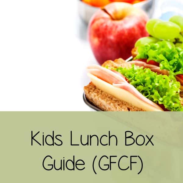 gluten free. and dairy free kids lunch ideas